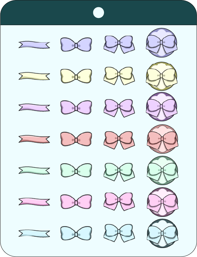 리본 모양 구독뱃지 이미지 1